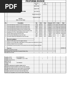 Proforma 