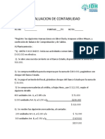 EVALUACIÓN CONTABILIDAD REGISTROS TRANSACCIONES