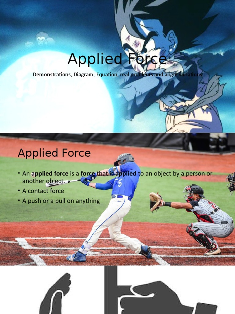 Understanding Applied Force Diagrams & Equations PDF