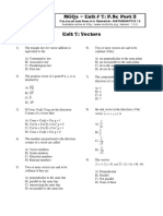 Mcqs - Unit # 7: F.SC Part 2: Calculus and Analytic Geometry, Mathematics 12