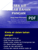 KIMIA AIR Dalam Bahan Pangan 2018-2019
