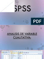 SPSS analisis variables cualitativas y cuantitativas