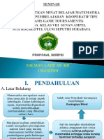 Seminar Prorposal Skripsi Matematika