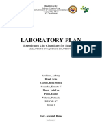 Laboratory Plan: Experiment 2 in Chemistry For Engineers