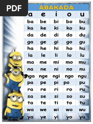 Abakada Tunog At Pantig Sounds And Syllables Unang Hakbang Sa