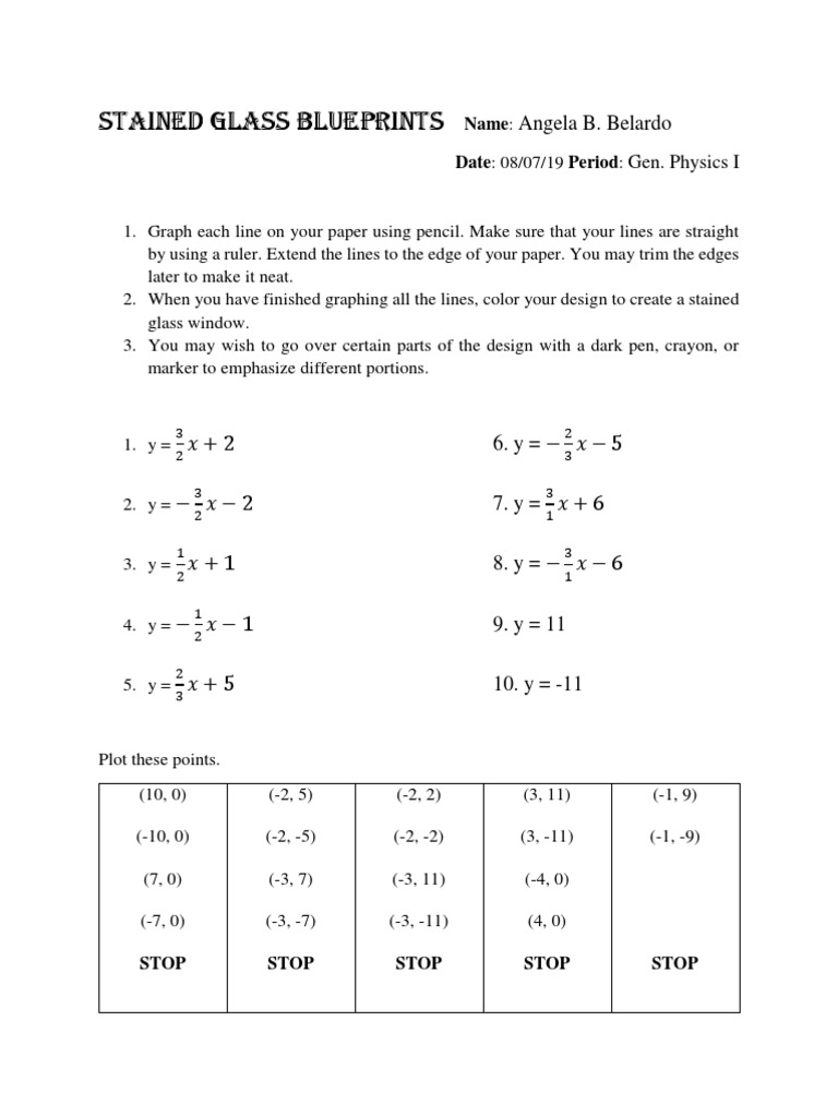 Stained Glass Blueprints Angela B. Belardo PDF