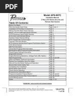 Model APS-997C: Installation Manual 2 Way LCD Vehicle Security and Remote Start System