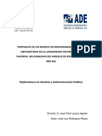Propuesta de Un Modelo de Responsabilidad Social Universitaria en La Universidad Politécnica de V PDF