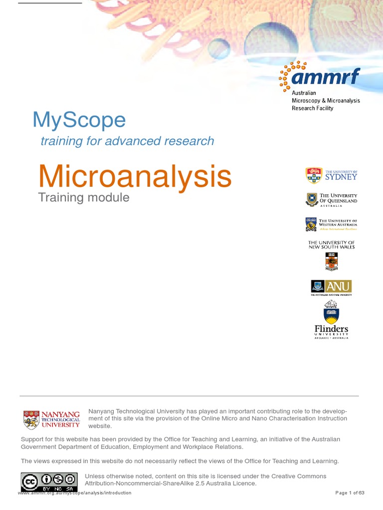 Microanalysis Reduced Pdf Energy Dispersive X Ray Spectroscopy