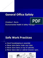 General Office Safety: Christine I. Norris Environmental Health & Safety Manager