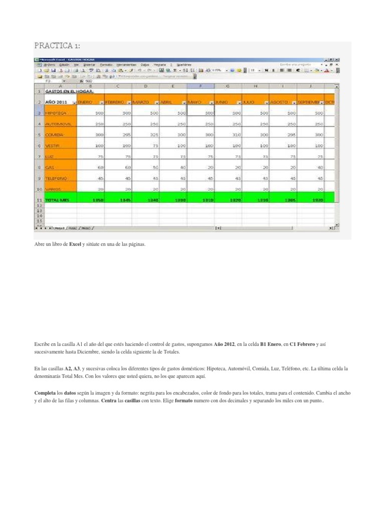 Taller de Excel | PDF | Microsoft Excel | Hoja de cálculo