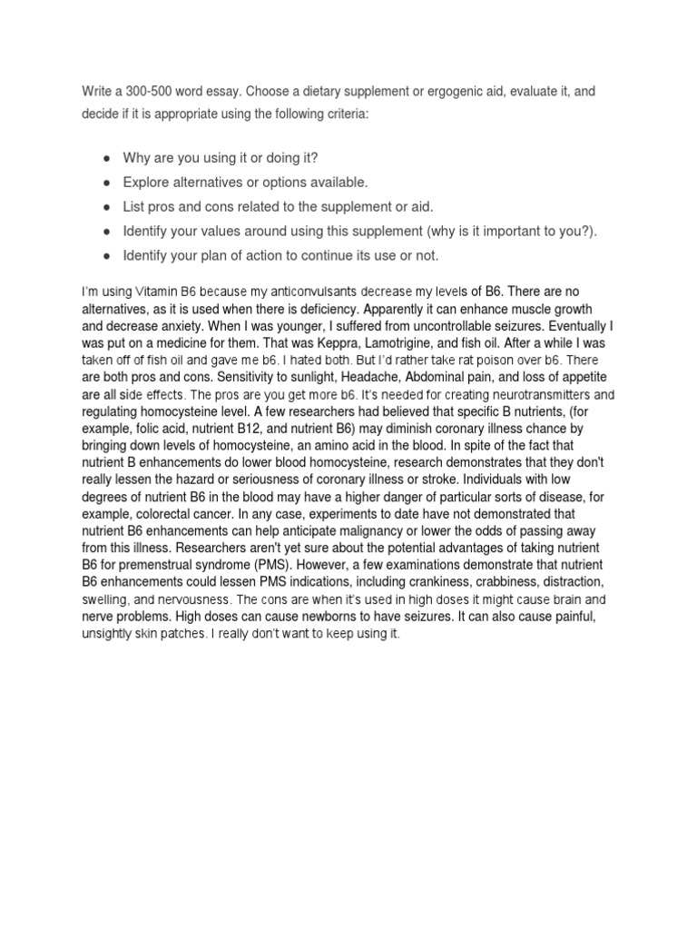 Pros and Cons of Using Ergogenic Aids PDF