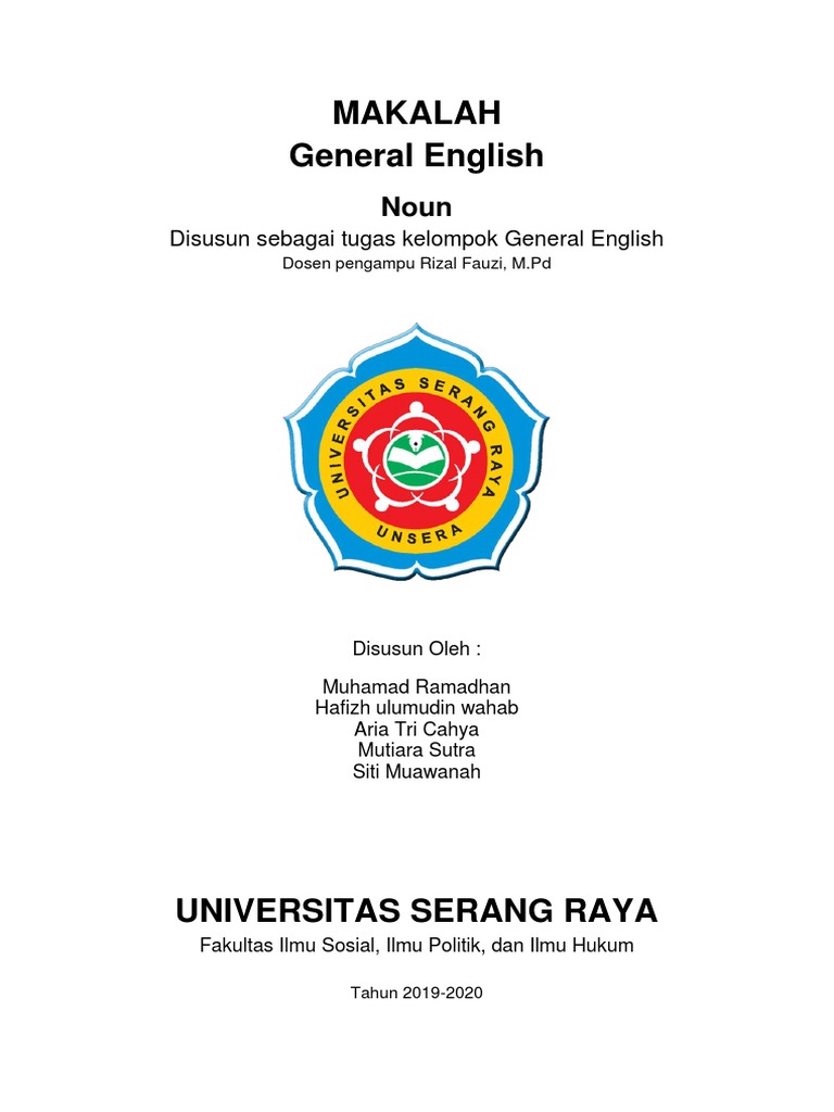 Makalah General English Noun Grammatical Number
