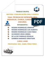 Comunicacion Oral y Escrita Trabajo Grupal