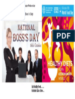 World Food Day & Boss's Day Celebration Tips