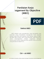 Penilaian Kerja Management by Objective (MBO) : Kelompok 7