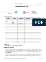 10.1.1.4 Packet Tracer - Map A Network Using CDP