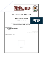 College of Engineering Expriment No. 1 PCM Encoding