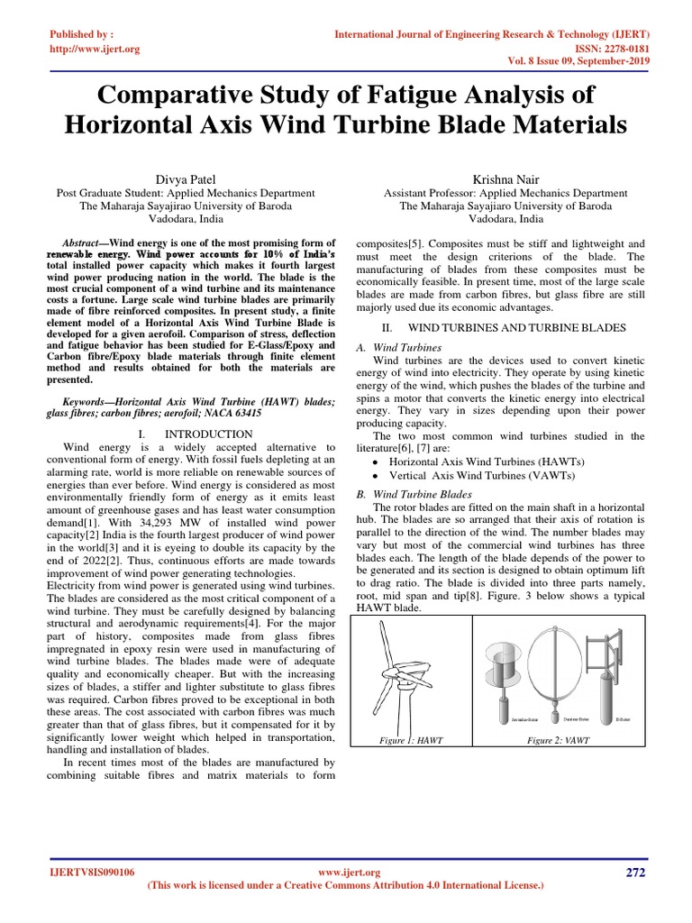 Fatigue Analysis of Wind Turbine Blades | PDF | Wind Turbine | Wind Power