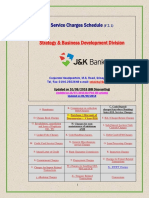 J&K Bank Service Charges Schedule 10-09-20181