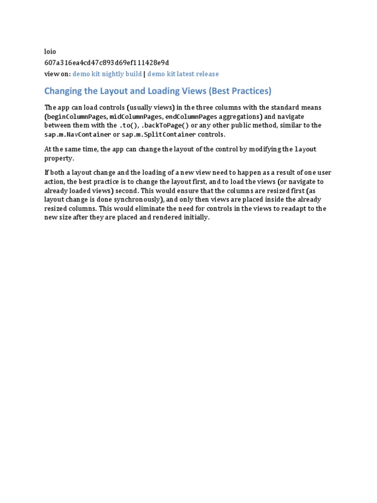 Best Practices for Layout Changes in Apps | PDF
