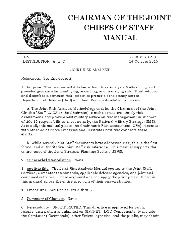 Joint Risk Analysis Methodology Guide | PDF | United States Department ...