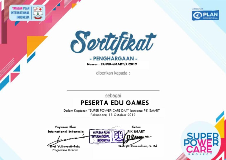 Peserta Edu Games Nomor 24 Pik Smart X 2019