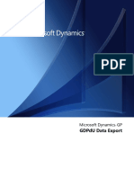 Gdpdu Data Export: Microsoft Dynamics GP