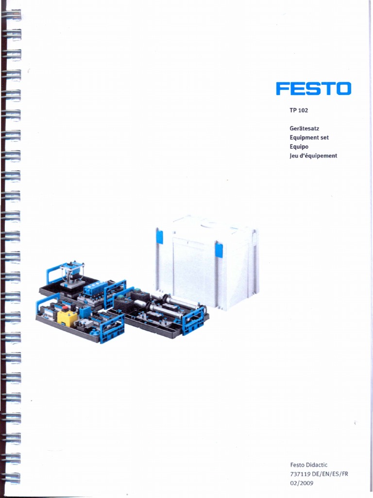 Manual Avanzado Neumática TP 102 | PDF | Neumática | Tornillo