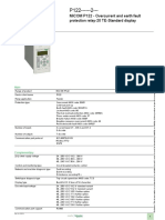 Schneider Relay Datasheet MiCOM P122