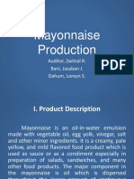 Mayonaise Production Process
