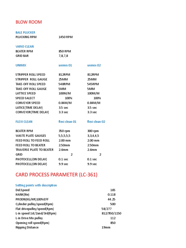 Process Parameter (Autosaved) DEE1 | PDF | Technology & Engineering