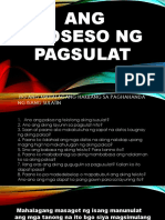 Ang Proseso NG Pagsulat