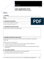 Aeod Od Form Administrative Review Application