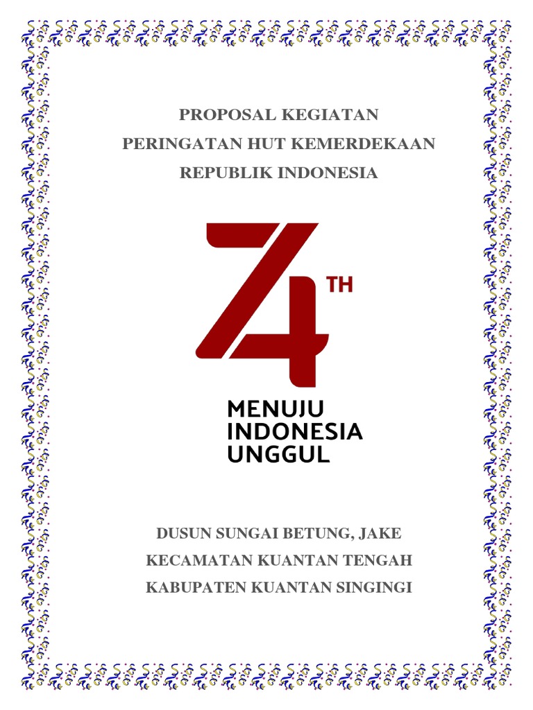 Proposal Hut Ri Ke 74