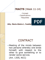 CONTRACTS (Week 11-14) : Concept Classifications Requisites