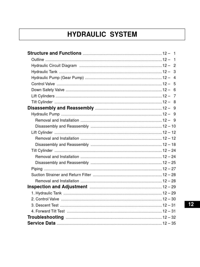 Hydraulic System Manual Overview | PDF | Piston | Pump