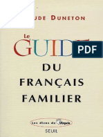 Le Guide Du Français Familier PDF