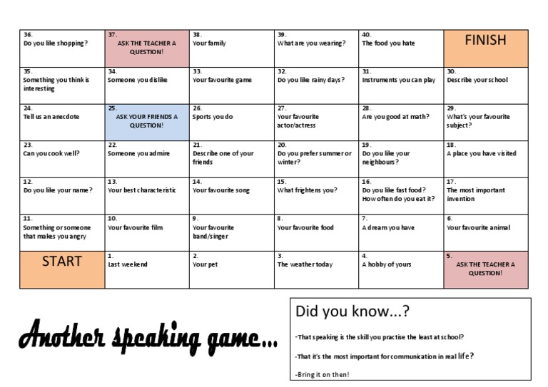Engaging Questions for Classroom Interaction | PDF