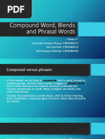 Compound Word, Blends and Phrasal Words