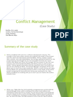 Conflict Management: (Case Study)