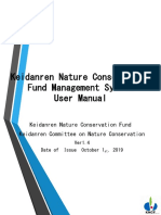 Keidanren Nature Conservation Fund Management System User Manual