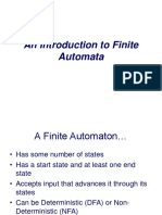 An Introduction To Finite Automata