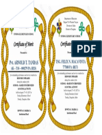 BSP and GSP Certificate ADULT