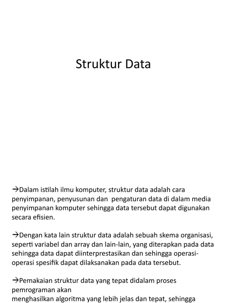 Struktur Data dan Implementasinya | PDF | Metode & Bahan Ajar ...