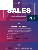 Sales: Credits: Summary of Different Law Books. Educational Purpose Only