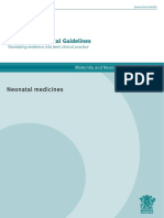 Neonatal Medicines: Maternity and Neonatal Clinical Guideline