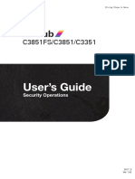 Bizhub C3351 Security Operations User Guide