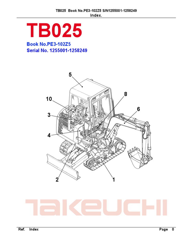 Parts Manual Tb025 Pe3 102z5 | PDF | Nut (Hardware