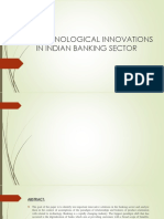 Technological Innovations in Indian Banking Sector